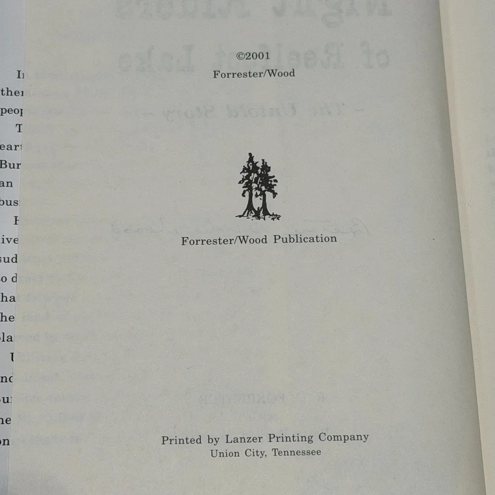 Vintage Night Riders of Reelfoot Lake: The Untold Story Forrester Wood Signed